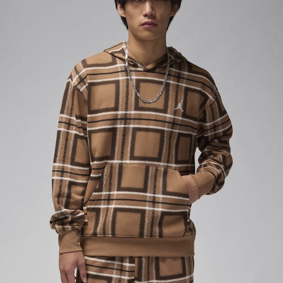 Air Jordan Essentials Fleece Pullover Hoodie Brown Sail FV7458-223 VARIOUS - Picture 1 of 5